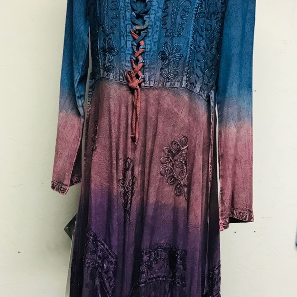 NWT.  Sacred Threads L/XL Dress.   BL/RD1 - Picture 2 of 13